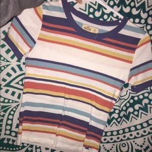 This is a striped hollister shirt